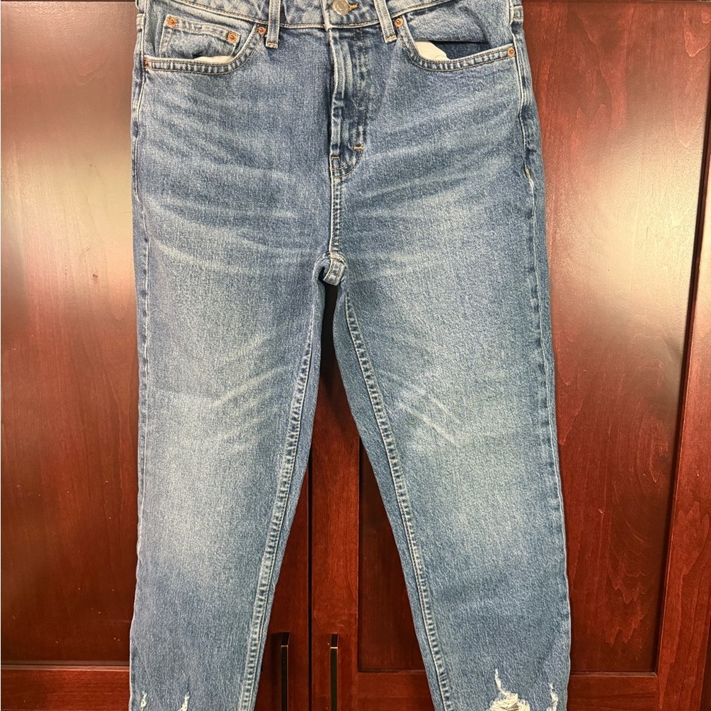 Topshop Blue Ankle & Cropped Jeans